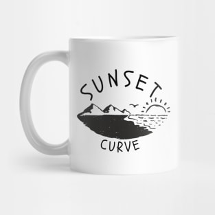 sunset curve Mug